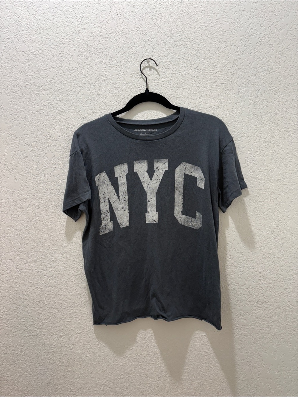 Target Men's NYC Graphic Tee - Charcoal Gray